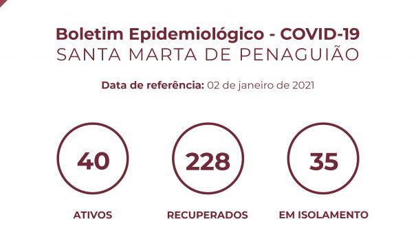 Boletim Epidemiológico do dia 02 de janeiro 2021