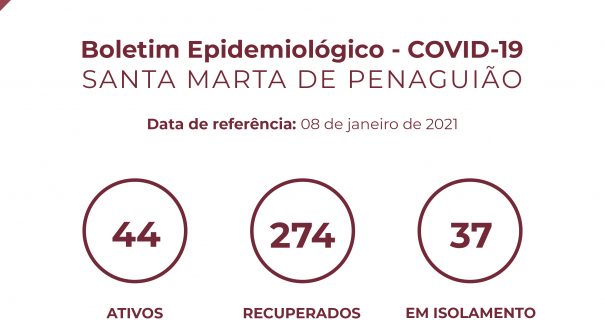 Boletim Epidemiológico do dia 08 de janeiro 2021