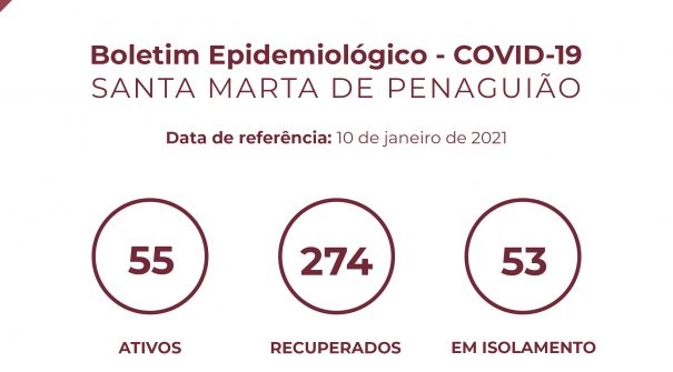 Boletim Epidemiológico do dia 10 de janeiro 2021