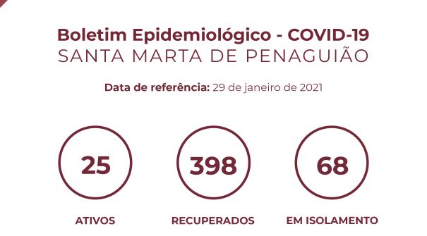 Boletim Epidemiológico do dia 29 de janeiro 2021