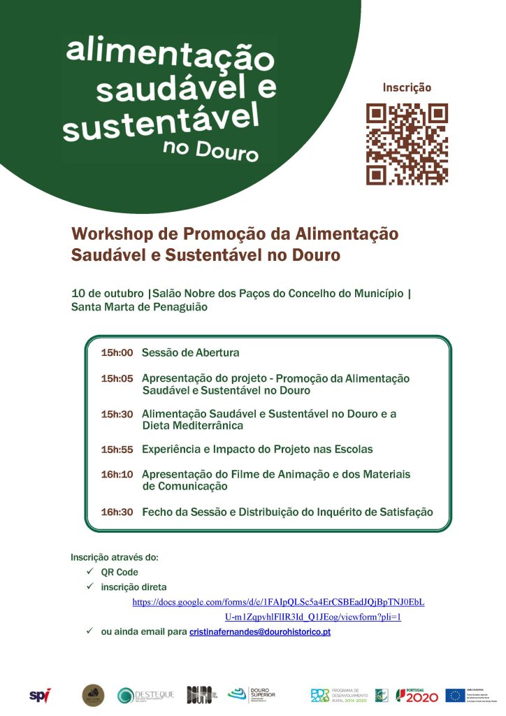  Workshop – Promoção da Alimentação saudável e Sustentável no Douro 